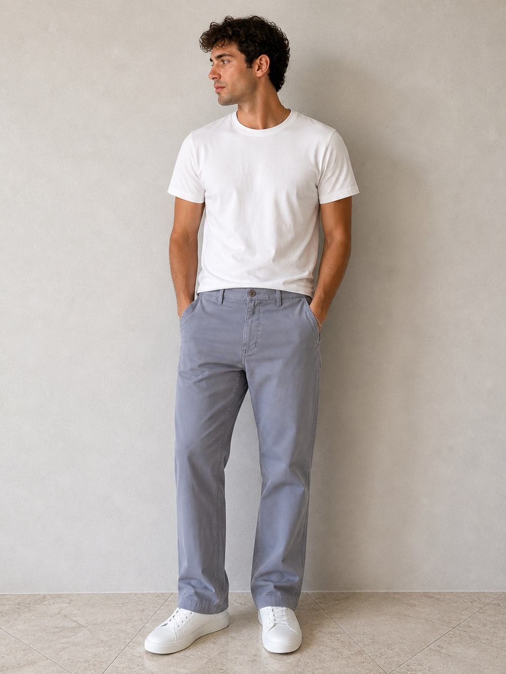 Liverpool Light Gray Waistband Pants